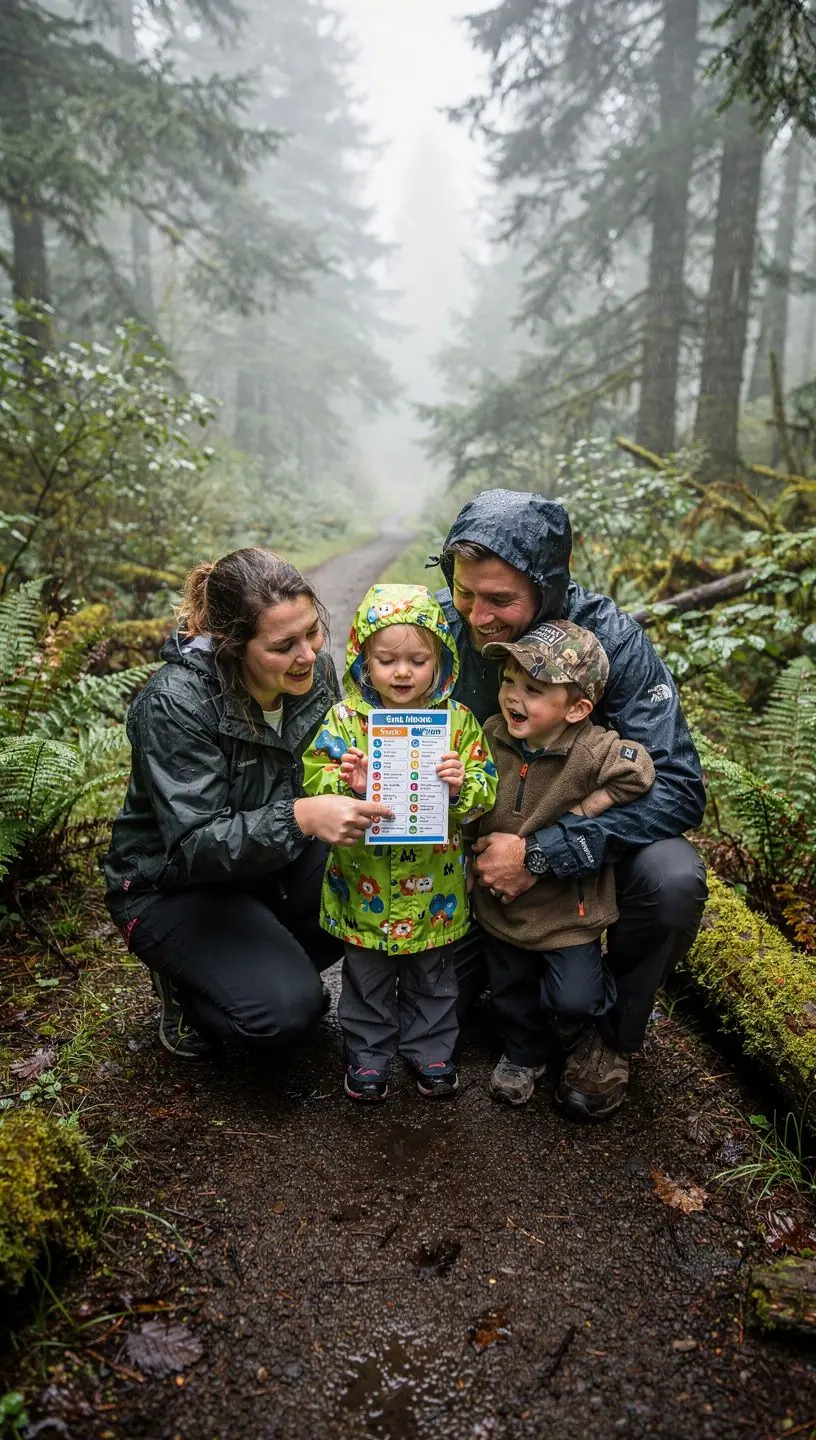 Крупный план рюкзака, наполненного необходимыми вещами для похода, на фоне природы.